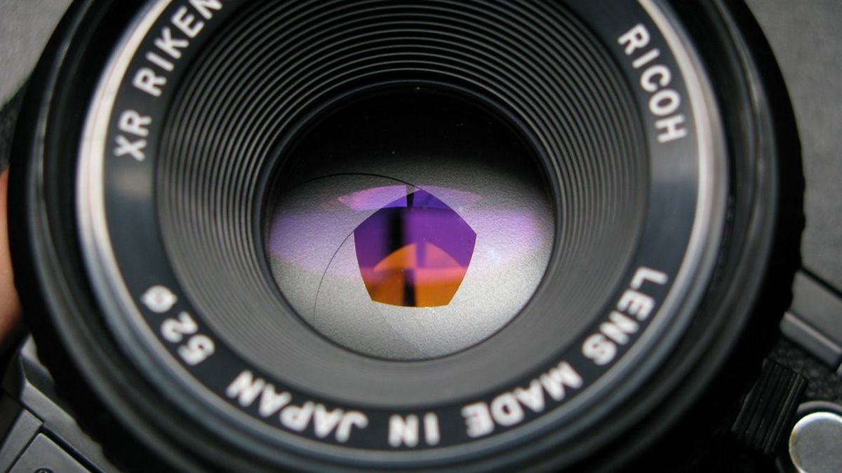 Close-up of a camera lens